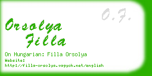 orsolya filla business card